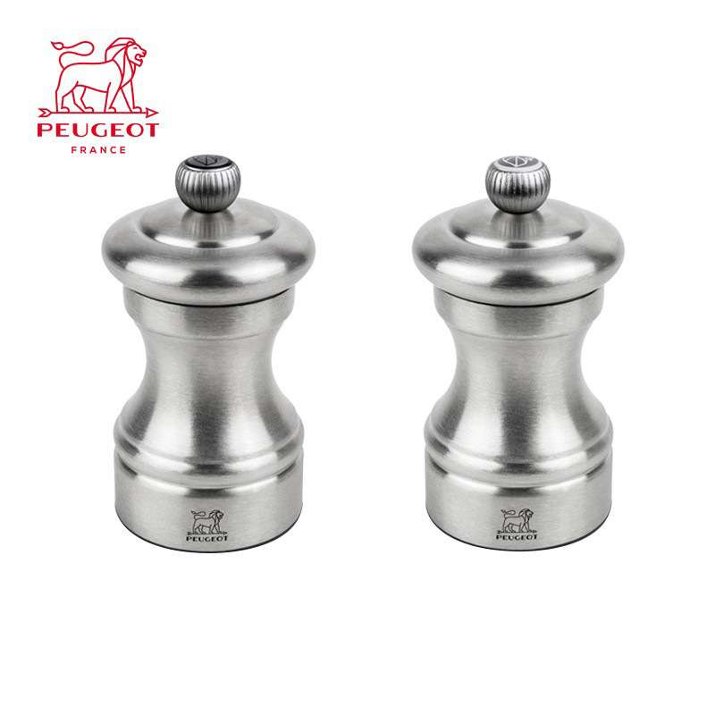 法国peugeot标致进口海盐研磨器 家用手动胡椒现磨不锈钢矮款桌面