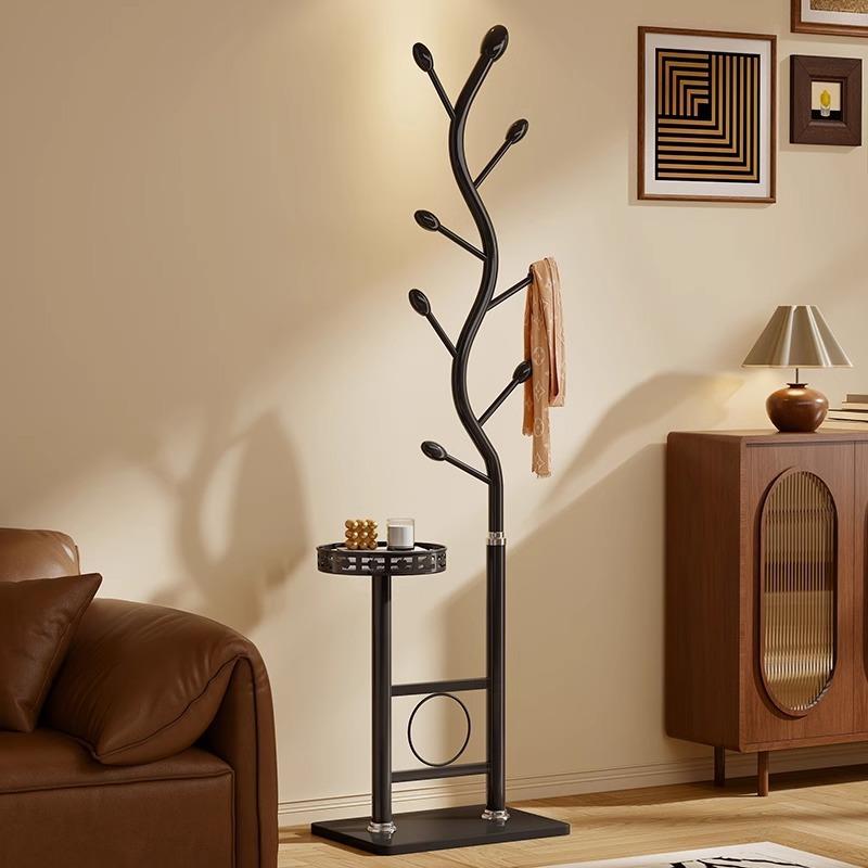 轻奢挂衣架卧室衣架落地式床头置物架金属不占空间宿舍挂衣服架子