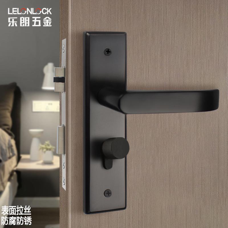 304不锈钢面板锁室内家用通用型房门锁房间木门把手锁具