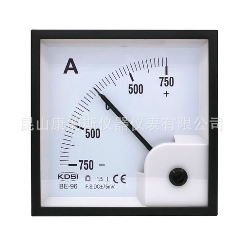 KDSI指针式电流表 直流正负表BE-96 DC+-75mV+-750A测量精度1.5级