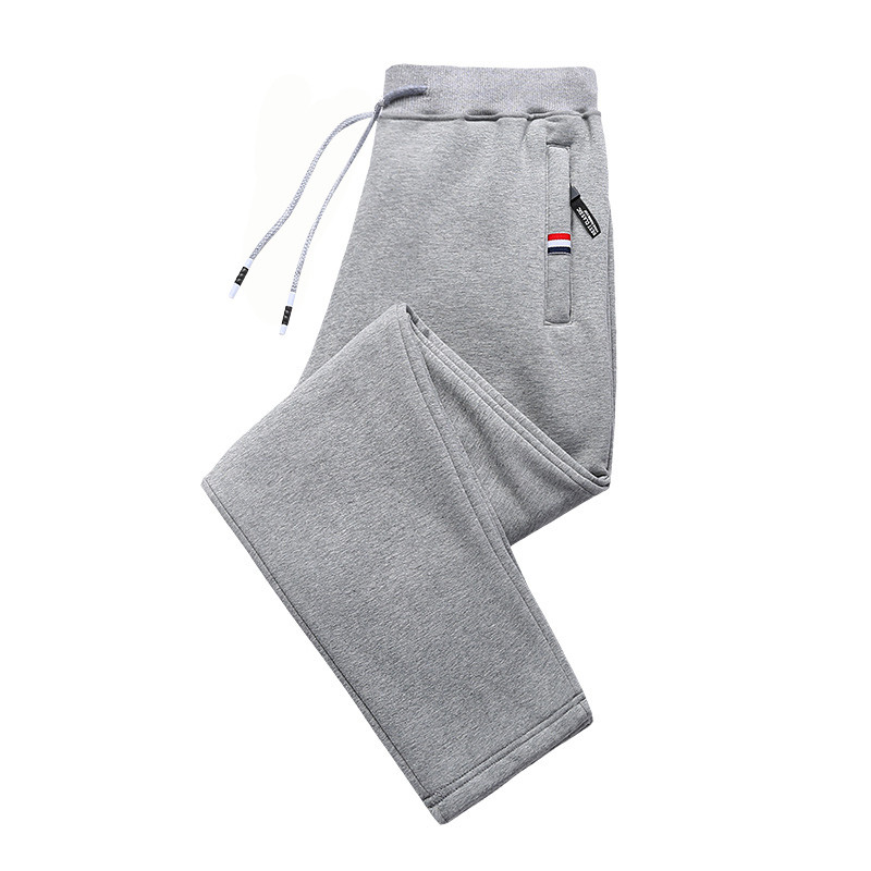 运动裤男士春夏季新款长裤纯棉宽松大码弹力休闲直筒裤子抽绳卫裤