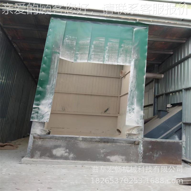 宏集装箱卸畅水拆箱机泥 粉煤灰中HCXH1000转卸车机 铁集路装箱卸