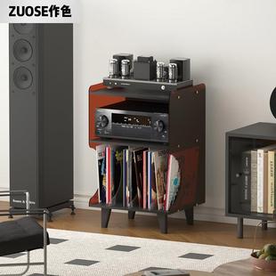 压克力cd柜落地唱片机置物架黑胶碟片收纳柜专辑展示架音响放置架