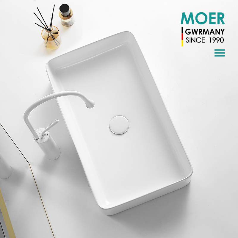 MOER北欧台上盆大小尺寸洗手盆单盆卫生间陶瓷家用现代简约洗脸盆