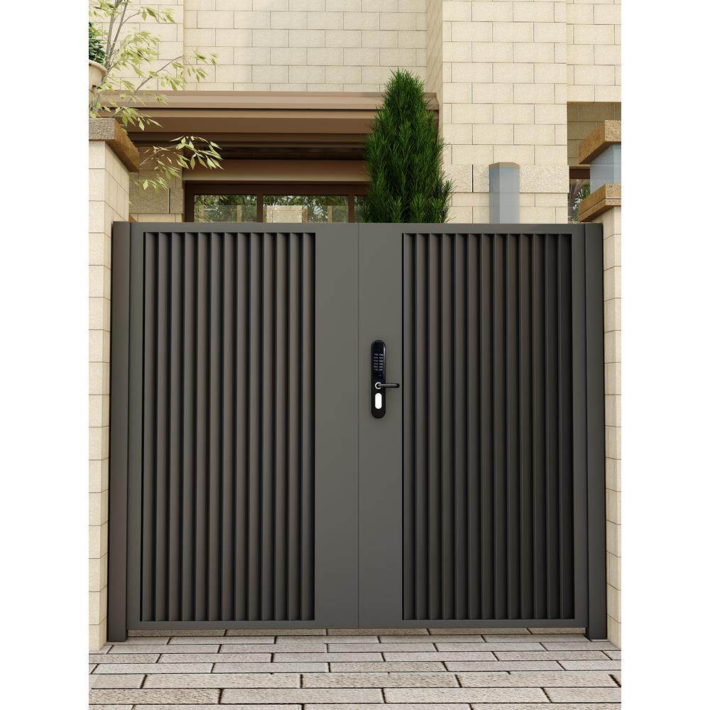 铁艺庭院对开门铝合金别墅大门院墙铝艺小门花园不锈钢院子双开门