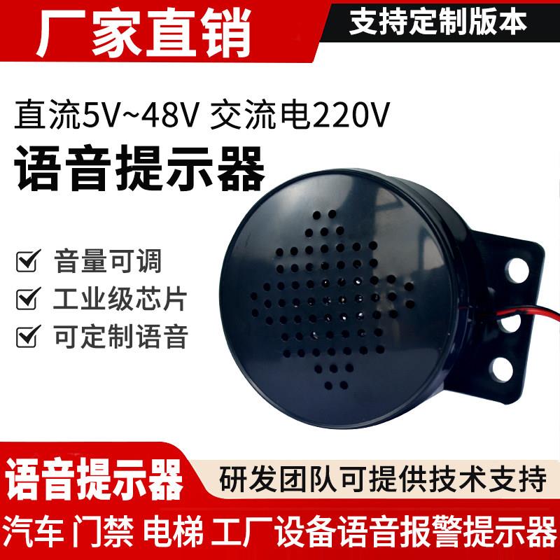 门禁电梯开门语音提示器喇叭手机录音定制锁车工业报警模块播报器