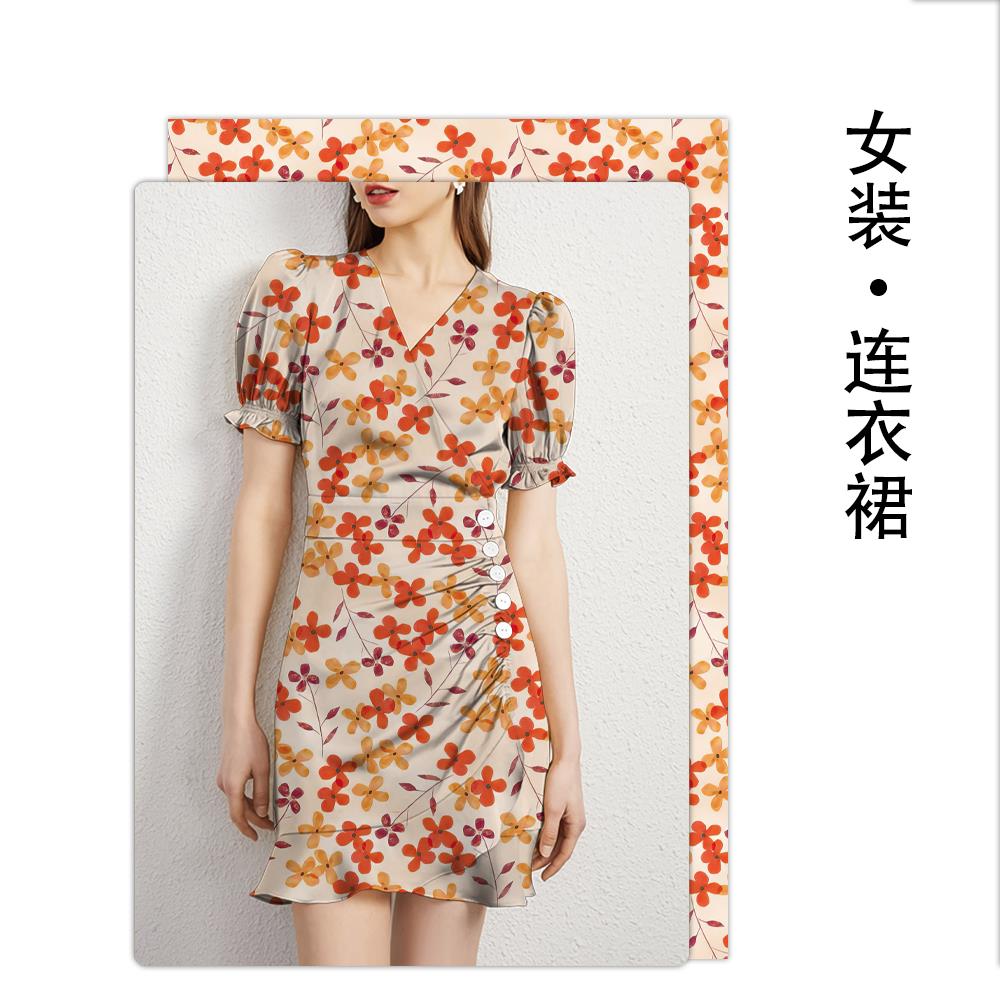 连衣裙系列1 面料成衣模板服装设计面料看成衣服装套面料样衣模板