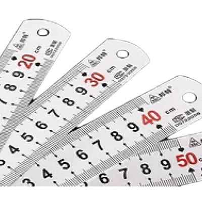 源头工厂邦特钢板尺不锈钢直尺钢尺15 30 50 60cm 1m 2m尺子热卖