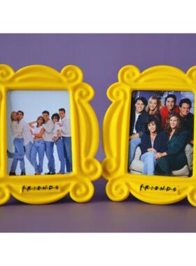 【新品】老友记周边迷你美式黄色相框硅胶超轻送两张替换照片