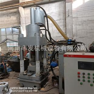 生铁屑压块成型机 金属粉末回炉料压块机 四柱金属屑铁屑压饼机