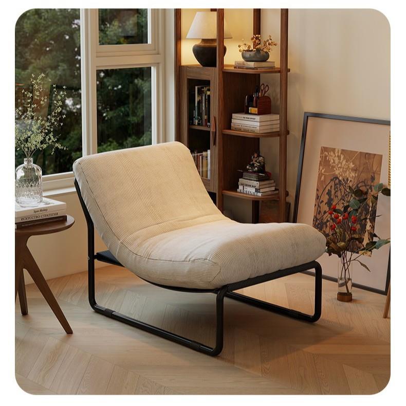 懒人沙发现代简约单人沙发椅卧室阅读椅单椅咖啡厅网红款懒人沙发