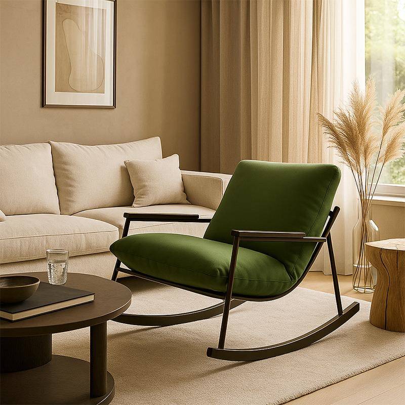摇摇椅家用休闲躺椅懒人沙发可睡觉阳台椅子客厅轻奢高级单人摇椅