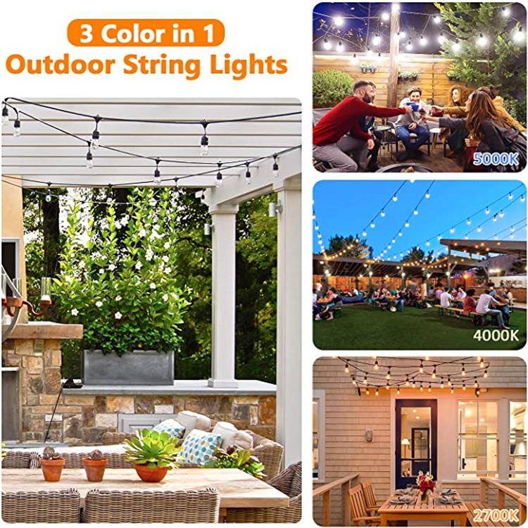 S124灯串E7跑马G5灯串庭院0装饰彩YSQ-DC10灯户外防水挂七彩串灯