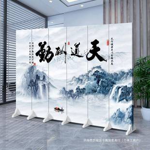 L遮OGO公室屏风隔断墙简客厅饭约店包间挡办隔间挡板移动yuanzhao