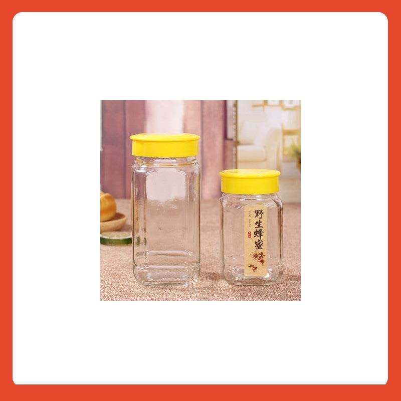 ?大小八角1斤2斤蜂蜜瓶100瓶0g蜂瓶子蜜玻璃F756H857密装蜂蜜瓶封