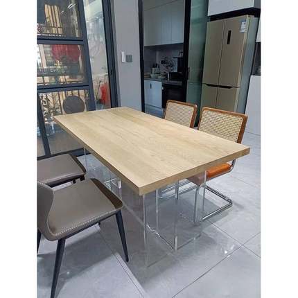 定制实木板老榆木板桌板茶桌茶台餐桌面板原木吧台面整张实