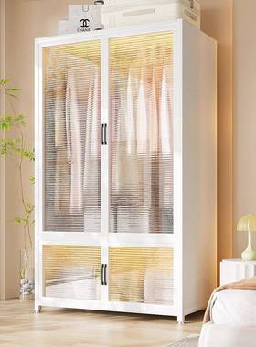 卧室衣物被子收柜OHT家用钢衣柜儿制童落橱地衣出租房纳防尘储物