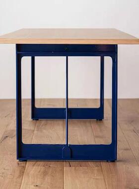 桌写字台长方家用书桌餐桌老板作办公原风日HTJ式工台简约木设计