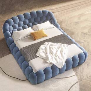 G2353 定型棉泡泡网足球床极现代约卧室家简具网红设计师简榻榻米