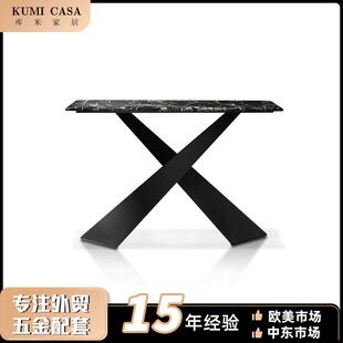 式意玄关台轻奢师风现代玄关柜玄门厅入户不锈钢关桌设87012计靠