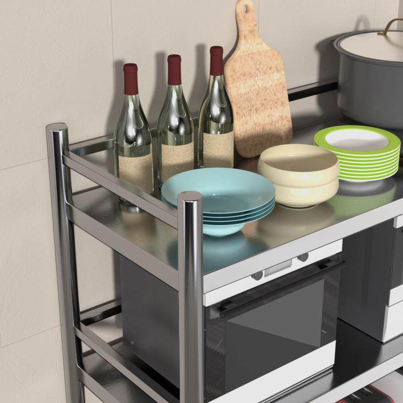 厨房置物架货多层落地家用微波炉多功能式收纳架子调储物架料围栏,厨房/烹饪用具,抹布架/厨房清洁收纳架,淘宝优惠券,粉丝福利购,淘宝优惠卷
