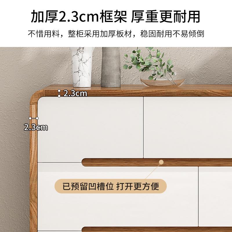 新中式五斗柜木框卧屉室实收纳客厅靠墙抽储物柜子六七八九柜YNM
