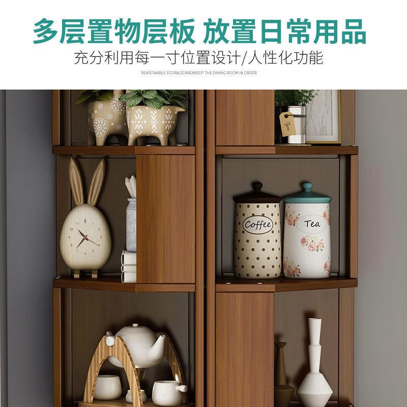 落地角柜置物架客厅新中式拐角收纳柜子实木边几三角形酒柜墙角几