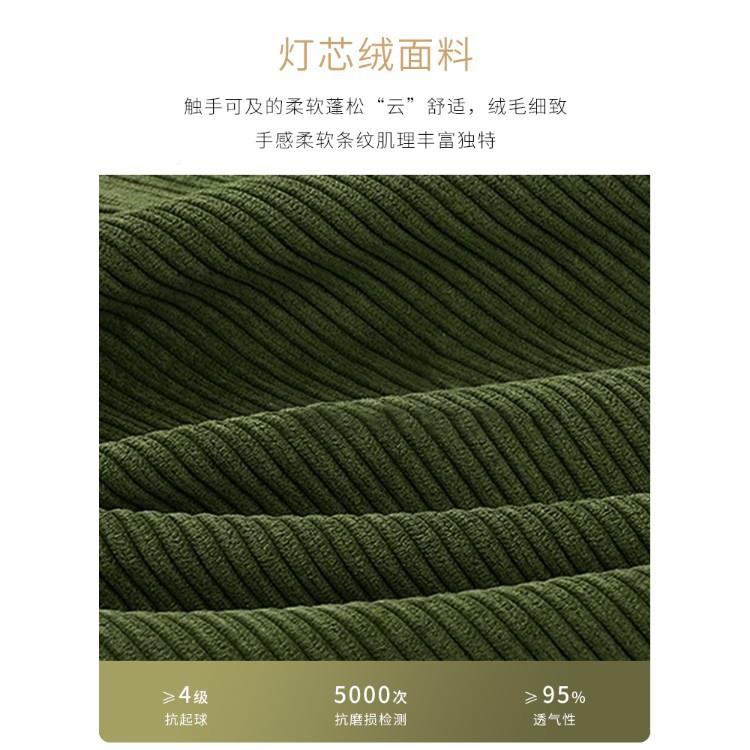灯芯021#C-白沙绒发床折叠两用单双人多小户型人客厅1米5网红款功