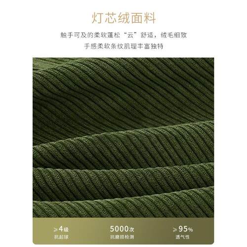 灯芯021#C-白沙绒发床折叠两用单双人多小户型人客厅1米5网红款功