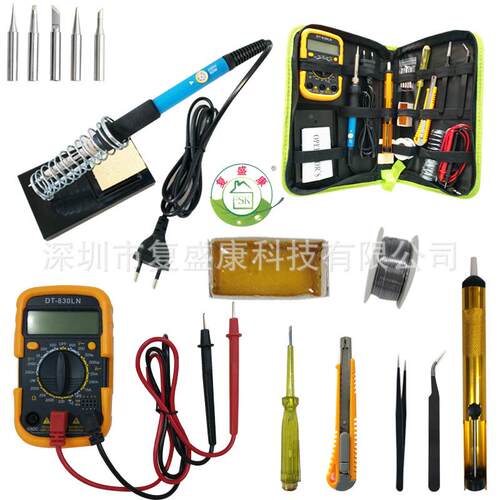 电UDX烙铁套装工具包DT-30N万用表带焊接8工具套装L内热式电焊笔