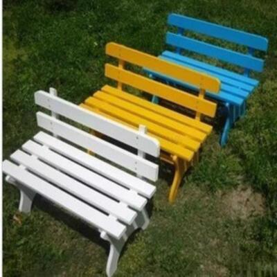 长摄条实长椅公园椅影休椅闲VPI椅板凳木靠背座户外双人实景道具