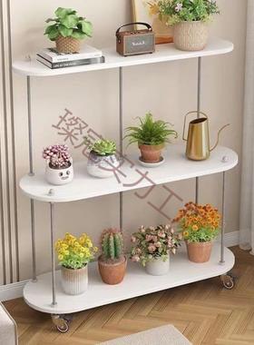 实木阳台置物架花架落层地式中古风新约款简多KUO肉绿萝厅客多花