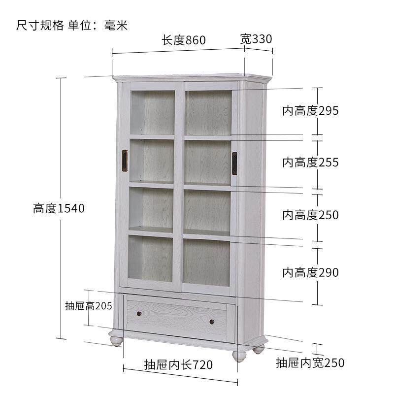 不钢钢板柜铁皮儿童书柜落地实木书架用家客厅防尘收锈纳QZY置物