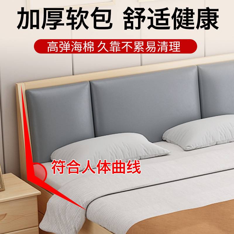 实木床现代简约1.5米双人床经济型1.8m出租房用简易单人床1.2床架