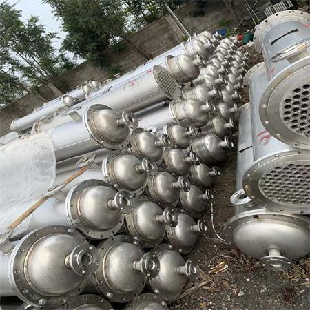 现货供应不锈钢列管冷凝器 20-500平方全不锈钢冷凝器 钛材冷凝器