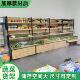 生鲜店多层蔬菜货架蔬菜双面组合中岛台多功能收银台零食货架