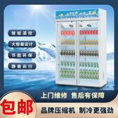 展示柜冷藏冷藏柜超市冰柜商用冰箱单门双门立式 啤酒饮料保鲜冷柜