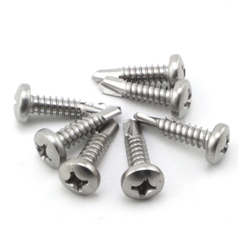 M5.5M6.3加粗410不锈钢圆头十字盘头钻尾螺丝自攻自钻燕尾丝钉