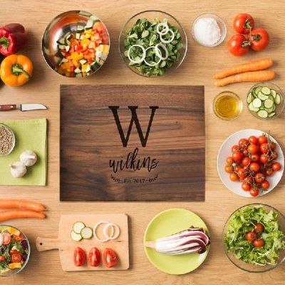 Walnut Chopping Board Reversible Wood Cutting Board For