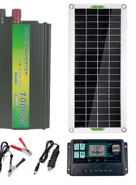 Solar panel 1000W inverter mhome electric 220V cooking film