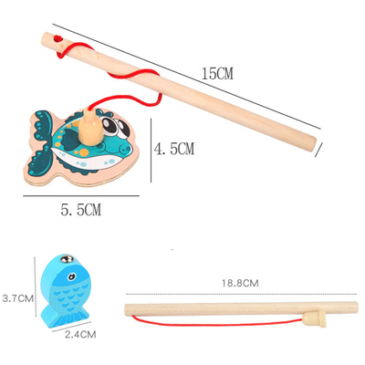 Magnetic Fishing Game Marine Life Cognition Color Number Woo