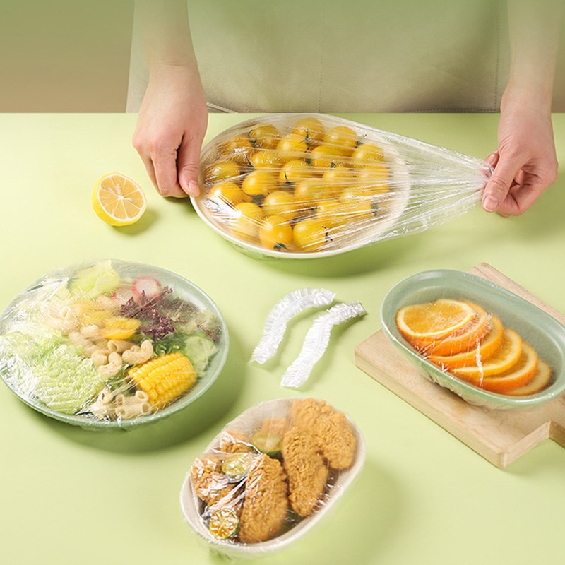 保鲜膜套一次性家用食品级专用厨房冰箱剩菜碗盘罩带松紧口保鲜袋