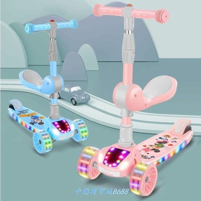 12岁男女宝宝溜溜车幼儿踏板小孩划板滑 极速滑板车儿童可坐1