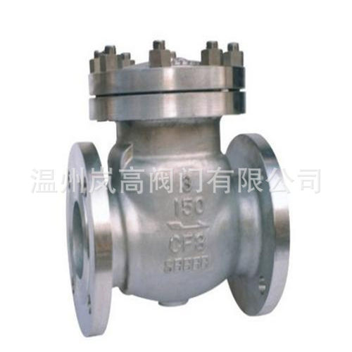 H44W-150Lb 不锈钢材质 旋启式止回阀 法兰连接 可按需定制 16”
