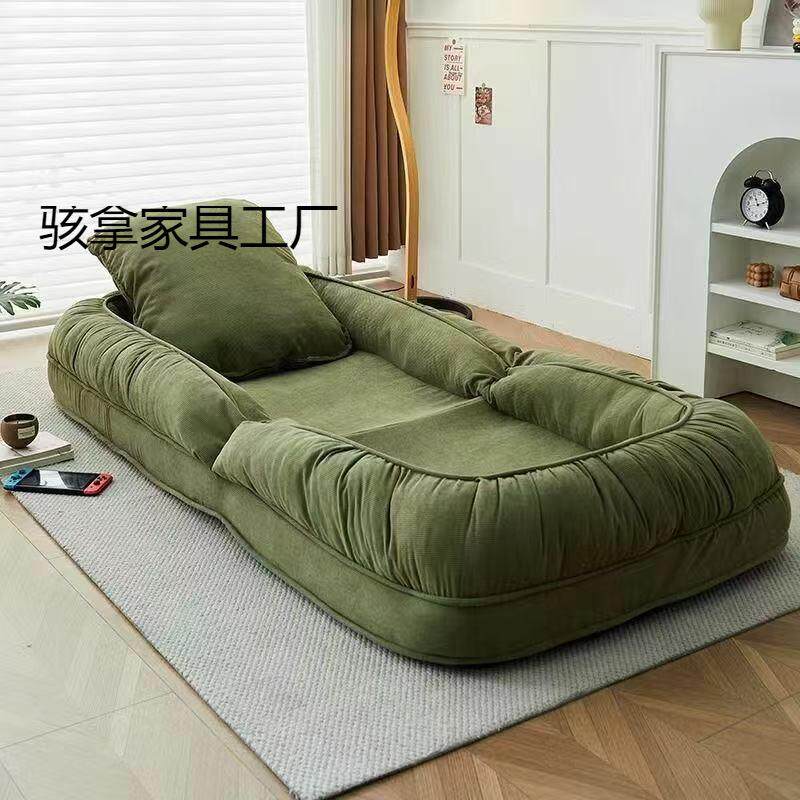 人类狗窝可躺可睡卧室折叠沙发床阳台单人榻榻米休闲躺椅懒人沙发