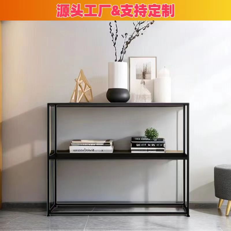 北欧铁艺多层落地收纳书架
