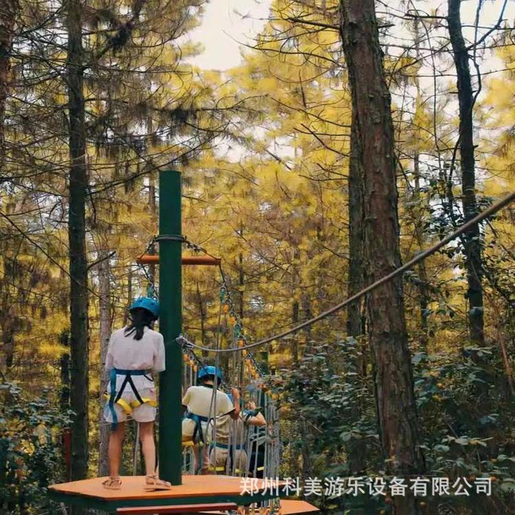 山西阳泉2021网红户外拓展丛林穿越空中绳网游乐设备丛林魔网树上