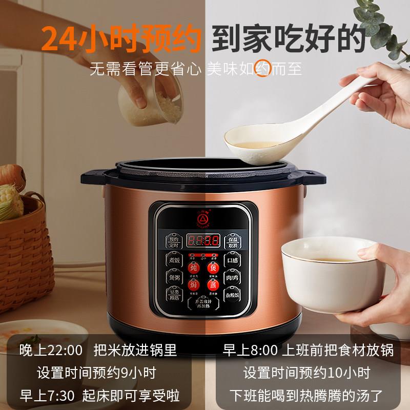 三角牌功能多 电压力锅 微电胆脑控制SJ-550DS家用大容量5L双商用