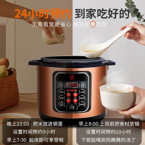 三角牌功能多 电压力锅 微电胆脑控制SJ-550DS家用大容量5L双商用