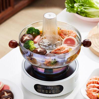 XH-W1980老加北京玻璃火锅炉厚耐高温家用涮涮羊肉打边黑晶炉专用